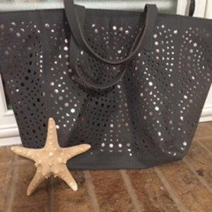 Beautiful  Gray weekend bag or tote
